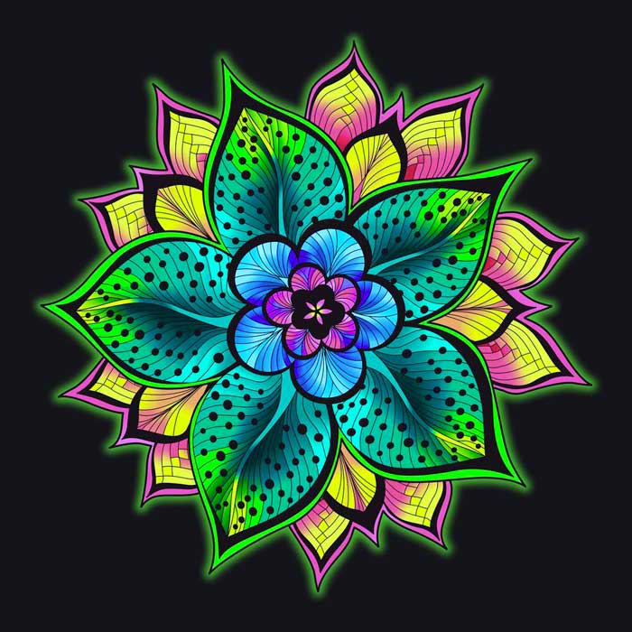 Mandalas coloreados de flores - Mandalaweb
