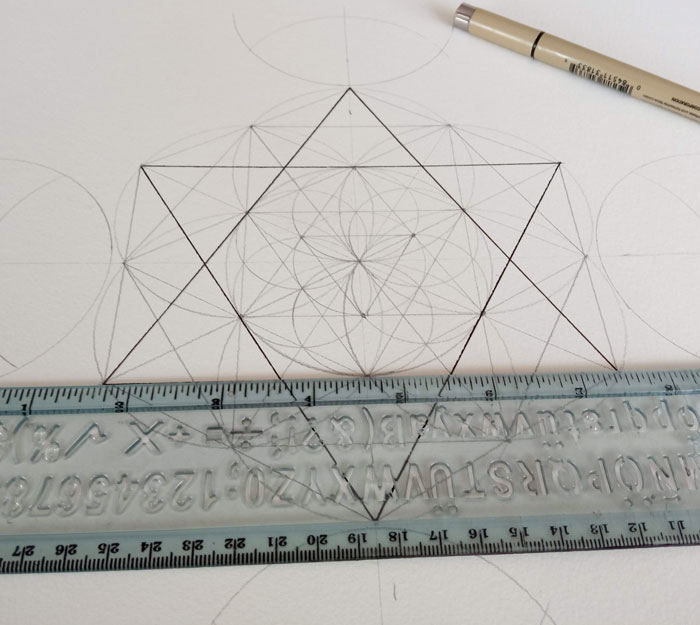Mandala 1 Geometria Sagrada dibujo