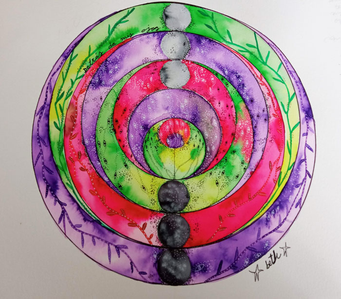 Mandala 4 Círculos concéntricos