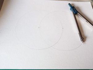 Cómo Dibujar rueda de color paso 1